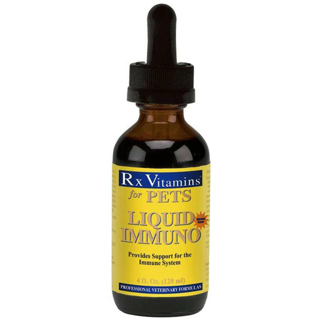 Rx Vitamins Liquid Immuno Immune Supplement for Cats & Dogs, Chicken Flavor