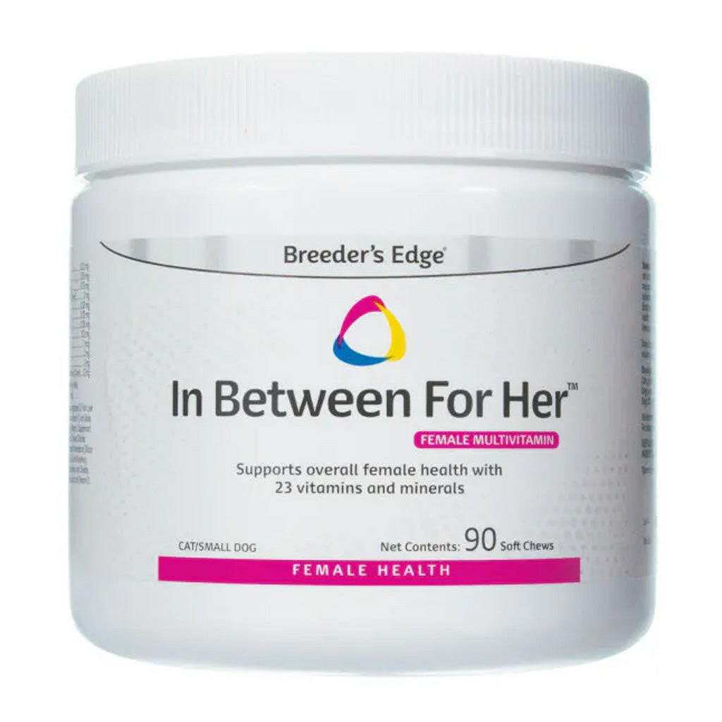 Breeder's Edge In Between For Her- Female Multivitamin for Cat & Small Dogs