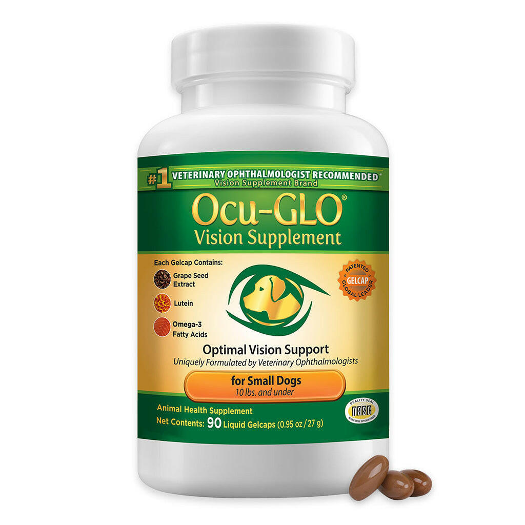Ocu-GLO Canine Vision Liquid Gelcaps Supplement for Small Dogs