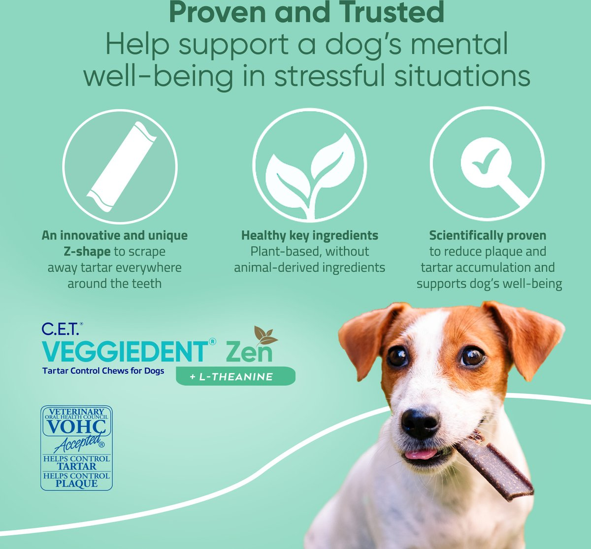 C.E.T. VeggieDent Zen for Large Dogs Over 66 lbs