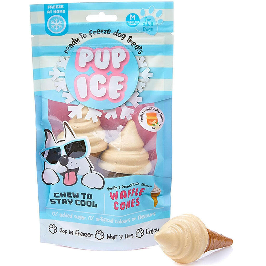 Ethical Pup Ice Waffle Cone Ready to Freeze Dog Treats, 2 pack