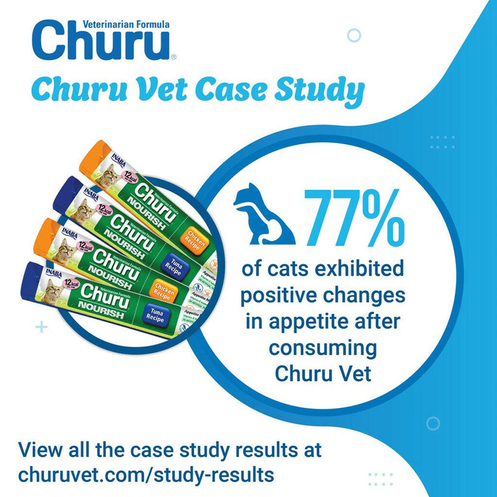 INABA Veterinarian Formula Churu Nourish, Chicken & Tuna Recipe Lickable Treats for Cats
