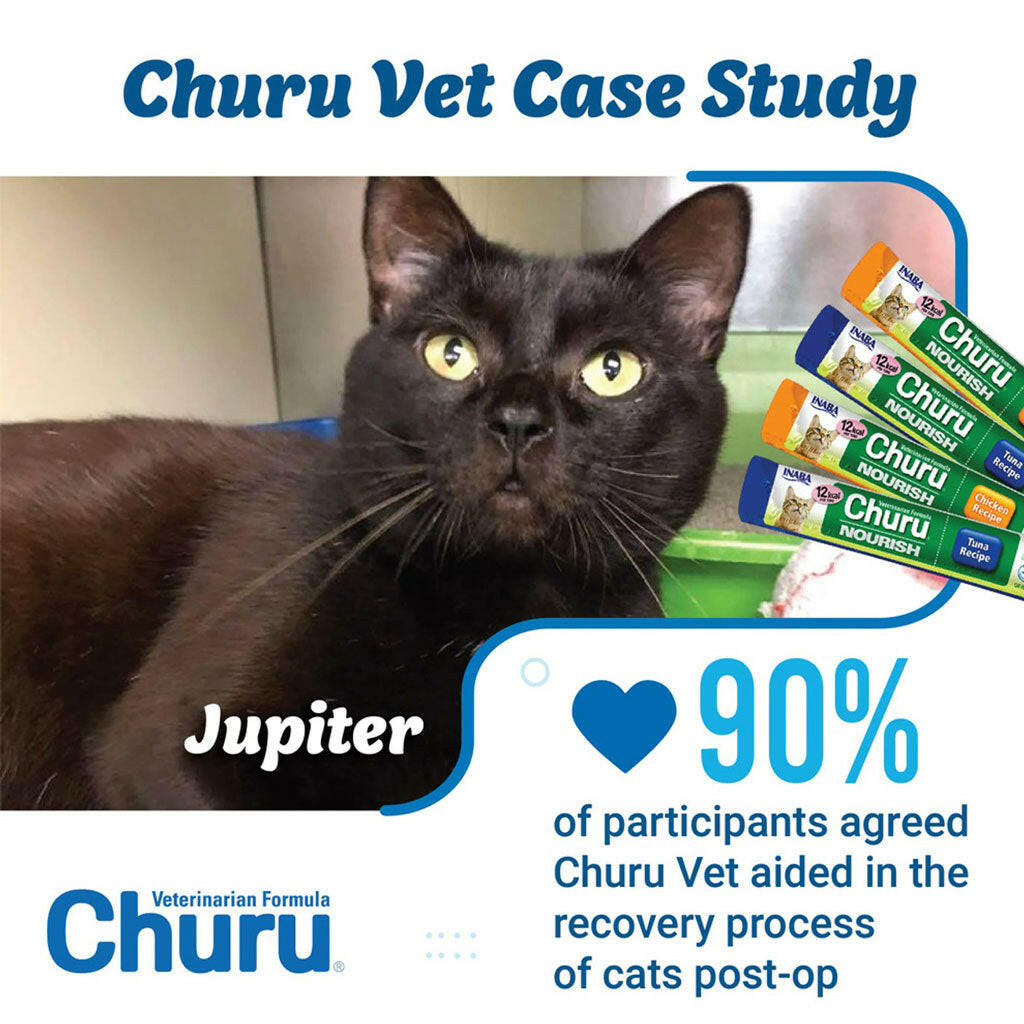INABA Veterinarian Formula Churu Nourish, Chicken & Tuna Recipe Lickable Treats for Cats