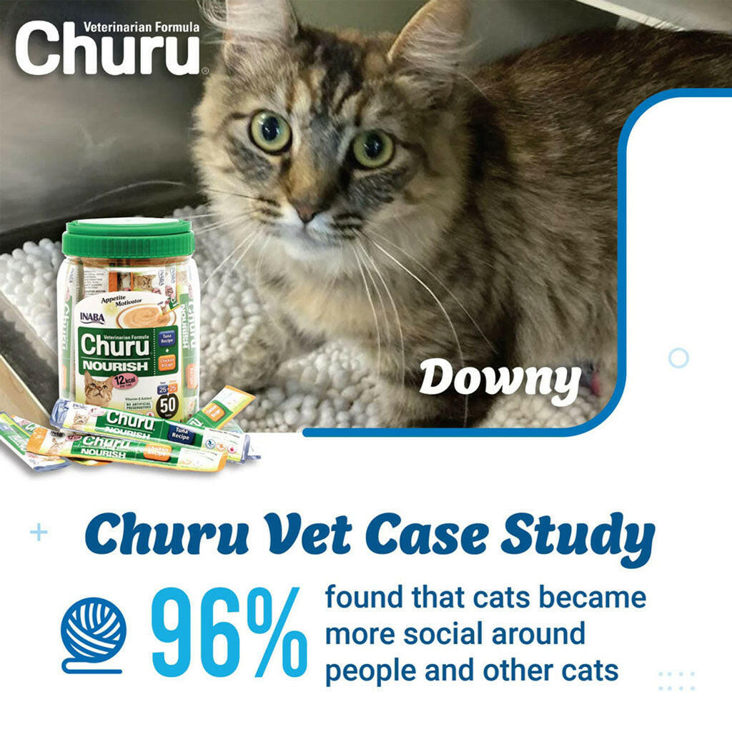 INABA Veterinarian Formula Churu Nourish, Chicken & Tuna Recipe Lickable Treats for Cats