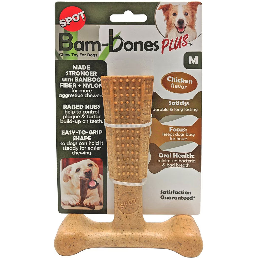 Spot Bam-Bones Plus Chicken Flavor Dog Chew Toy