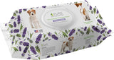 Pure & Natural Pet Grooming and Cleansing Wipes (Lavender & Rosemary)- Large 100 Wipe Pack