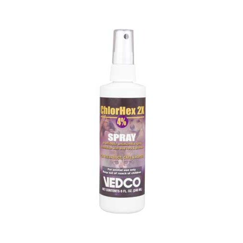 ChlorHex 2 X Topical Spray - with 4% Chlorhexidine - 8 oz.
