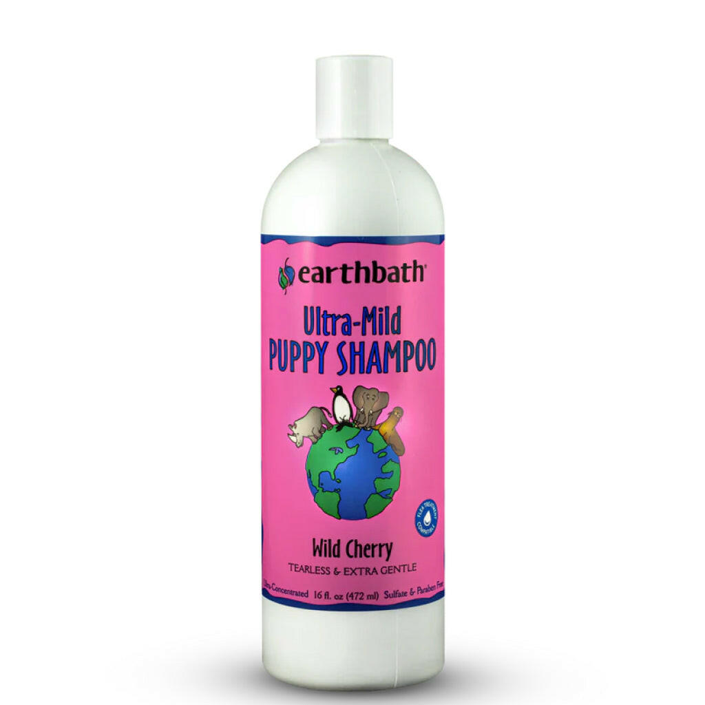 Earthbath Ultra-Mild Tearless Whild Cherry Shampoo for Puppies (16 oz)
