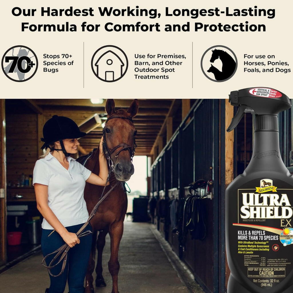 Absorbine Ultrashield EX Insecticide & Repellent Spray for Horses & Dogs