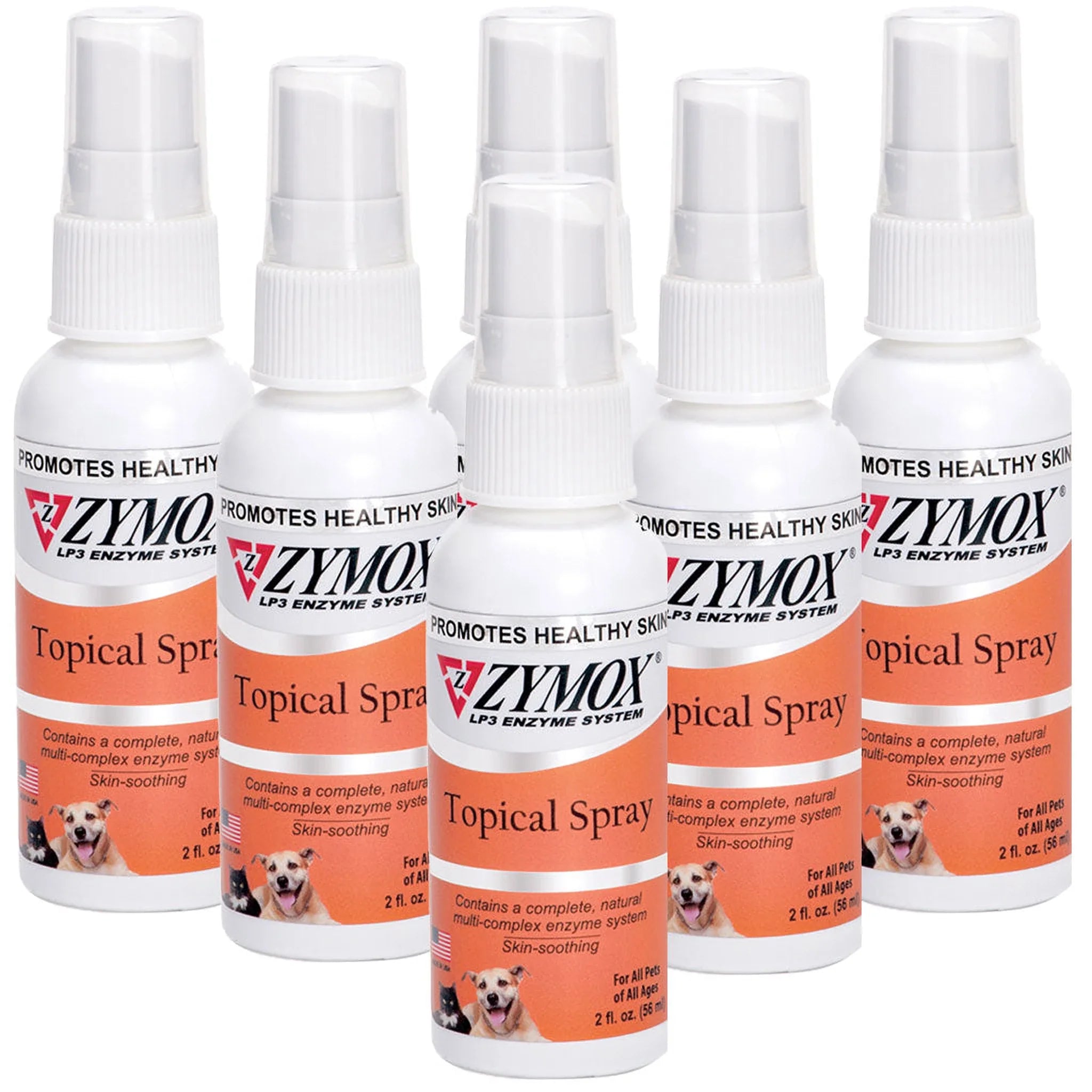 Zymox Topical Spray Hydrocortisone Free for Dogs & Cats