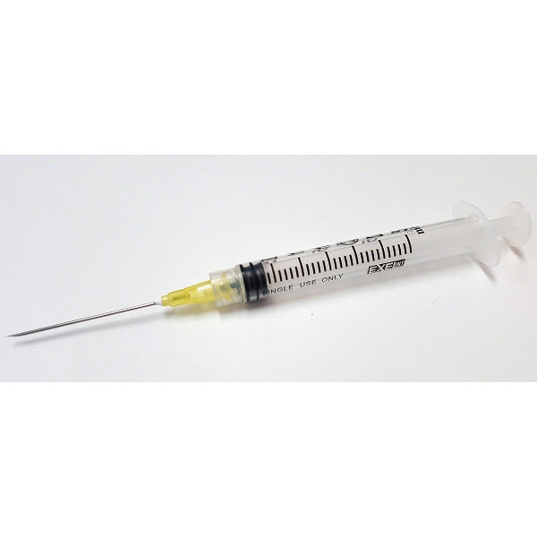 Syringe - 3 cc with 22 x 3/4" needle attached - lock tip