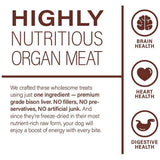 360 Pet Nutrition Bison Liver Freeze-Dried Raw Dog Food, 4-oz