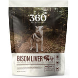 360 Pet Nutrition Bison Liver Freeze-Dried Raw Dog Food, 4-oz