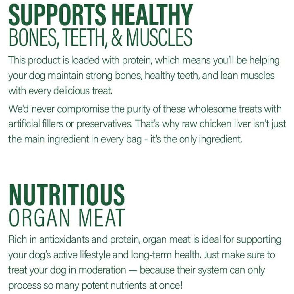 360 Pet Nutrition Chicken Liver Freeze-Dried Raw Dog Food, 4-oz
