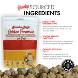 Grandma Lucy Chicken Parmesan Freeze-Dried Meatball Treats for Dogs, 3-oz