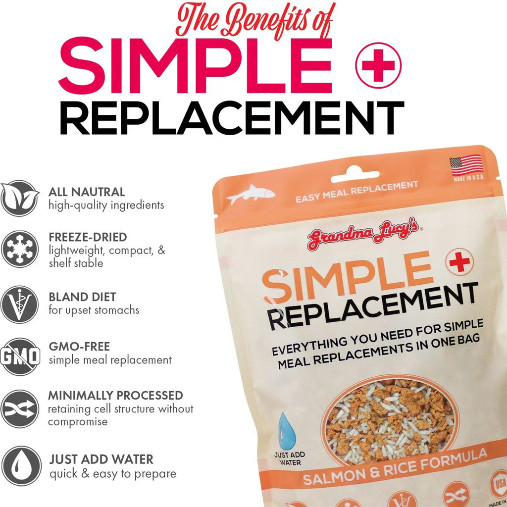 Grandma Lucy Simple Remedy Freeze-Dried Salmon & Rice Formula for Dogs, 7-oz