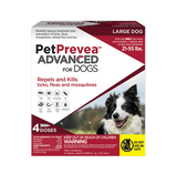 PetPrevea Advanced for Large Dogs, 21-55lbs- 4 doses