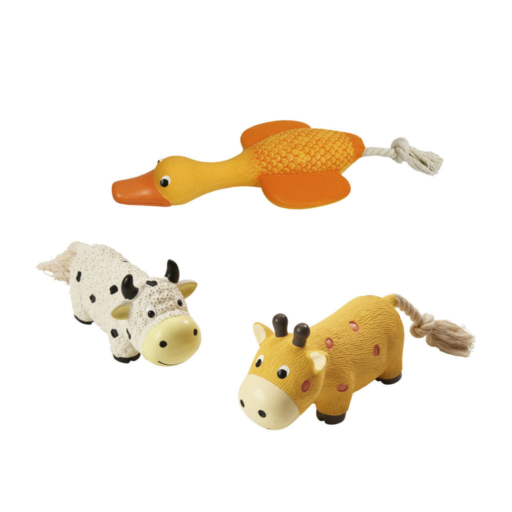 Spot Latex Tuggers Dog Toy, Assorted, 10-in
