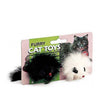 Spot Twin Plush Mice Rattle & Catnip Toy, Black & White Twin Pack
