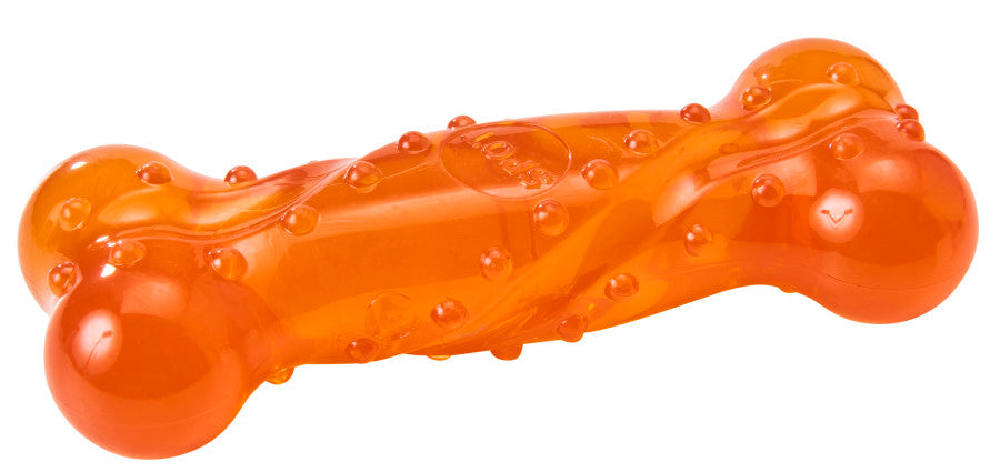 Spot Play Strong Scent-Sation Bone Dog Toy Orange, 5"