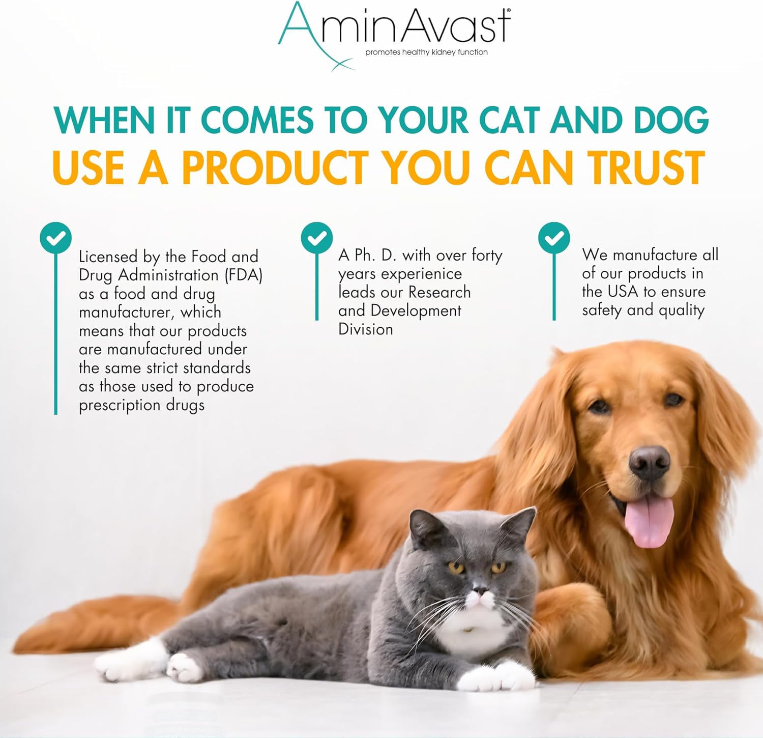AminAvast Kidney Support Capsules for Cats - 60 Capsules