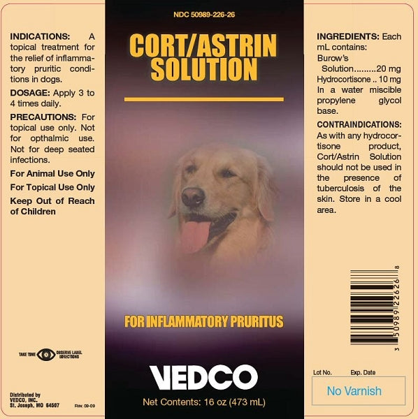 Cort Astrin - Burrow's Solution with Hydrocortisone - 16 oz.