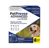 PetPrevea Advanced for X-Large Dogs, Over 55lbs- 4 doses