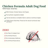 360 Pet Nutrition Chicken Freeze-Dried Raw Complete Meal for Adult Dogs