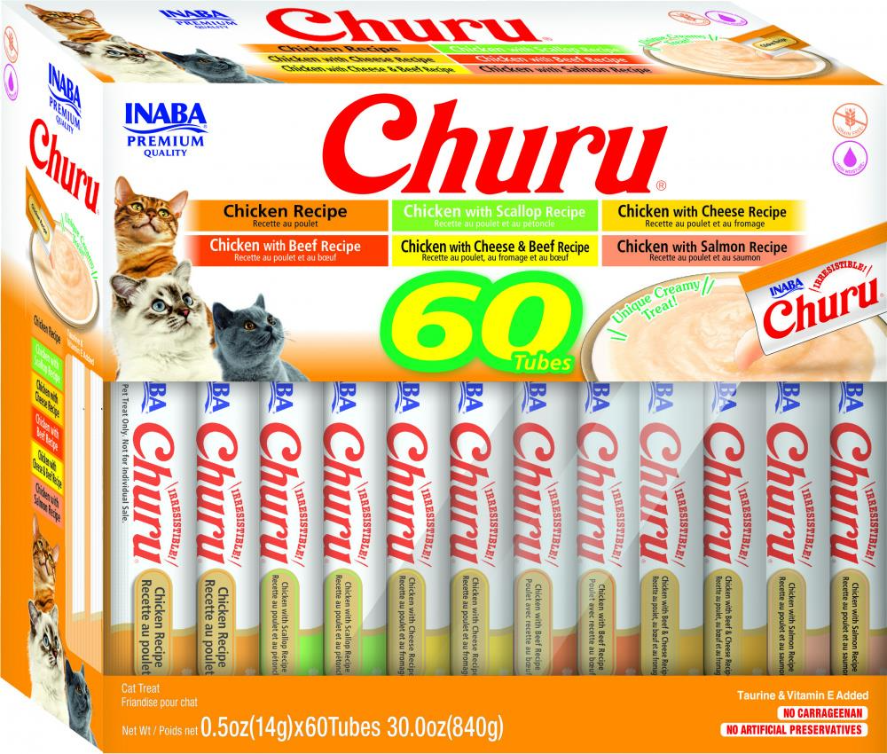 Inaba Churu Chicken Variety Pack Grain-Free Lickable Treat for Cats