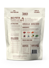 360 Pet Nutrition Multi-Meat Freeze-Dried Raw Complete Meal for Adult Dogs