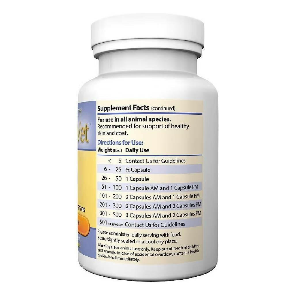SHaNa Vet Healthy Skin and Seasonal Allergy Supplement for Dogs & Cats (45 Capsules)
