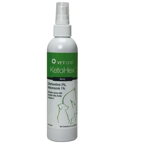 Ketohex Spray - Chlorhexidine and Ketoconazole - 8 oz.