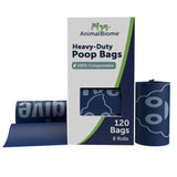 Animal Biome Heavy-Duty Compostable Poop Bags, 120-Bags