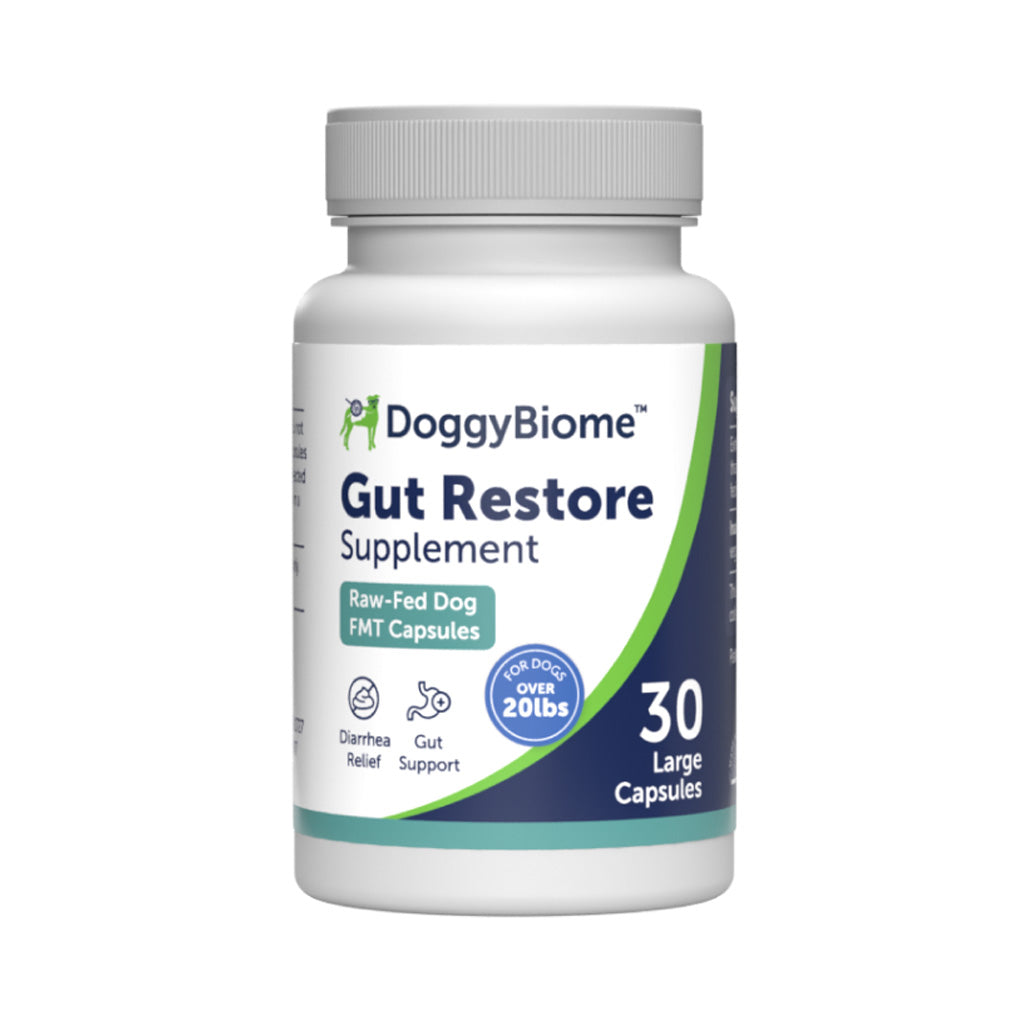 Doggy Biome Gut Restore Supplement Raw-Fed FMT Capsules for Dogs