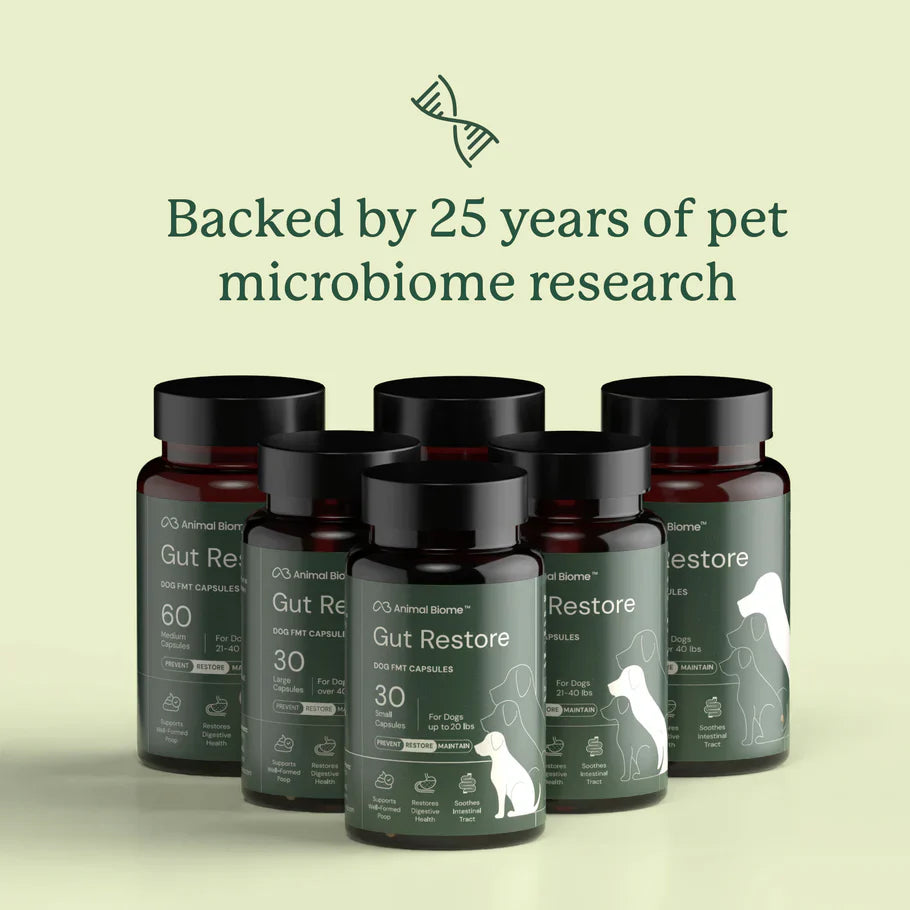 Doggy Biome Gut Restore Supplement FMT Capsules for Dogs