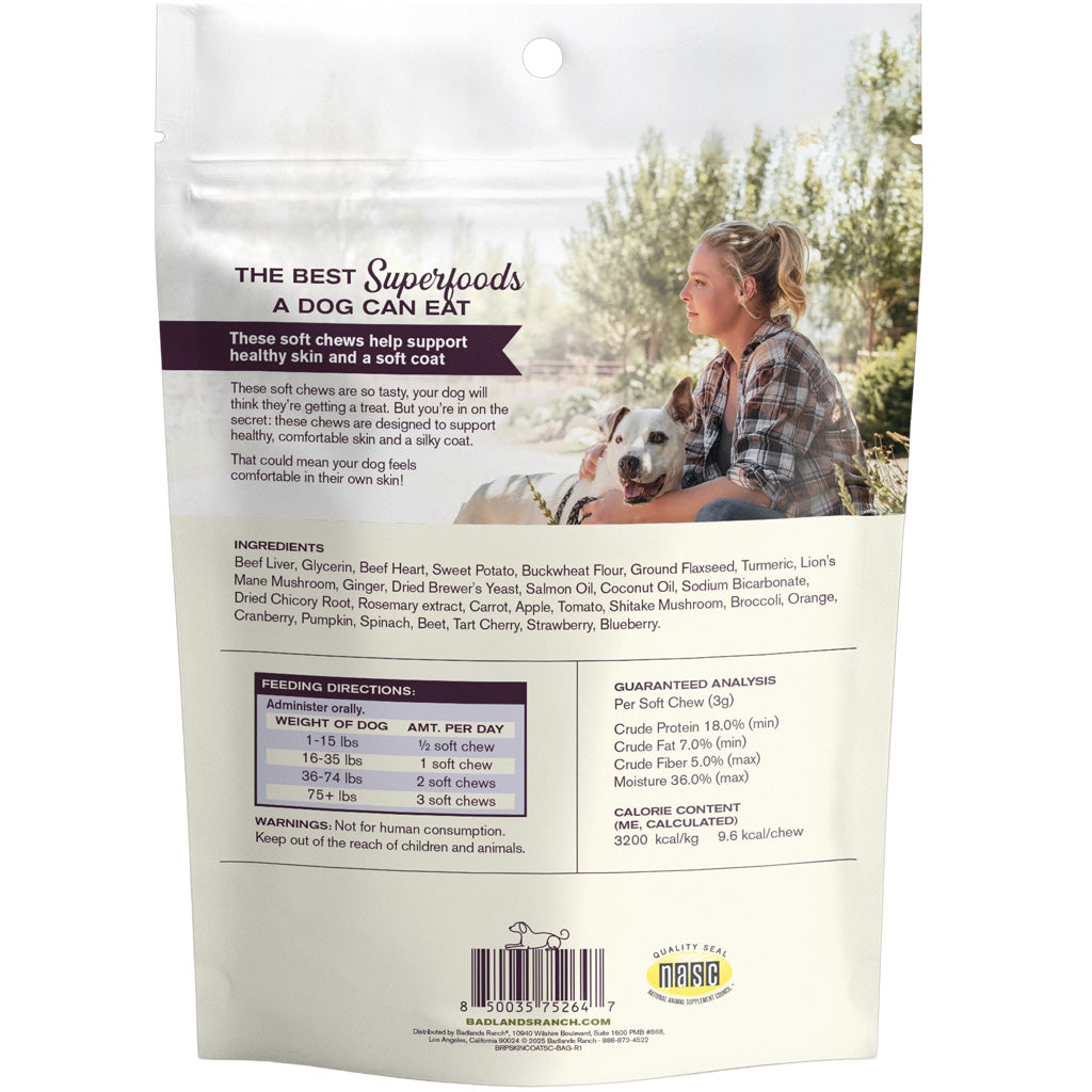 Badlands Ranch Super Soft Chews Food Supplement for Dogs, 60 count