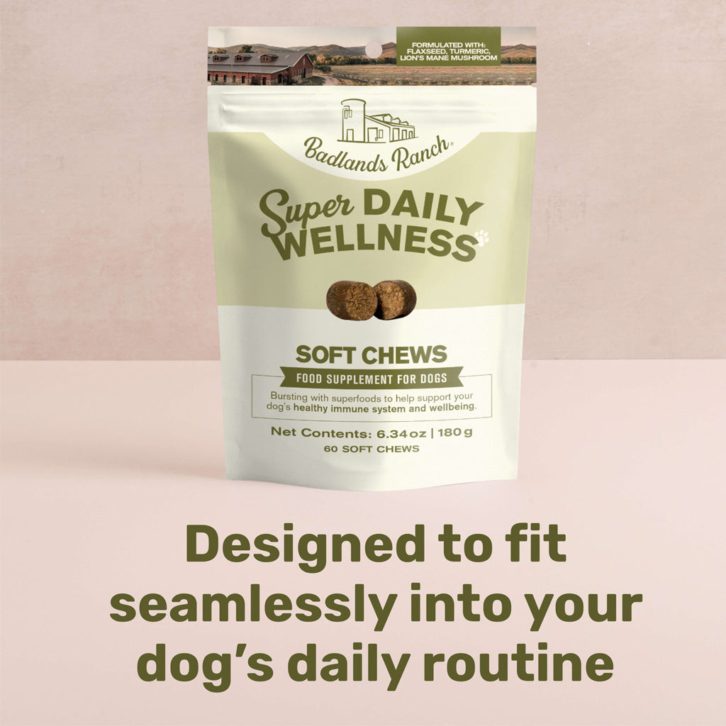 Badlands Ranch Super Soft Chews Food Supplement for Dogs, 60 count