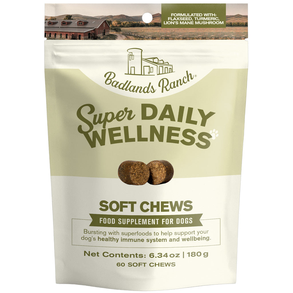 Badlands Ranch Super Soft Chews Food Supplement for Dogs, 60 count