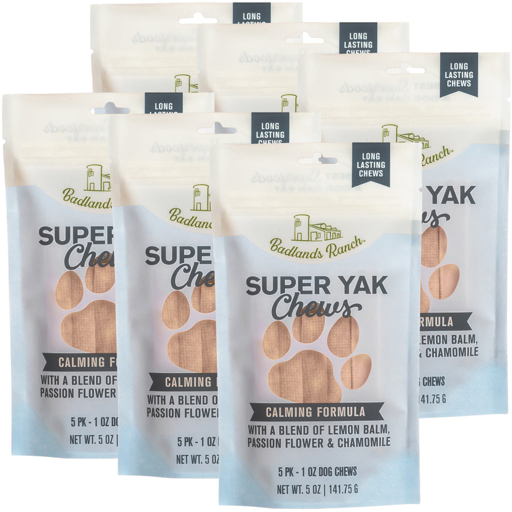 Badlands Ranch Superchew Calming Formula Dog Chews, Small, 1-oz, 5-count