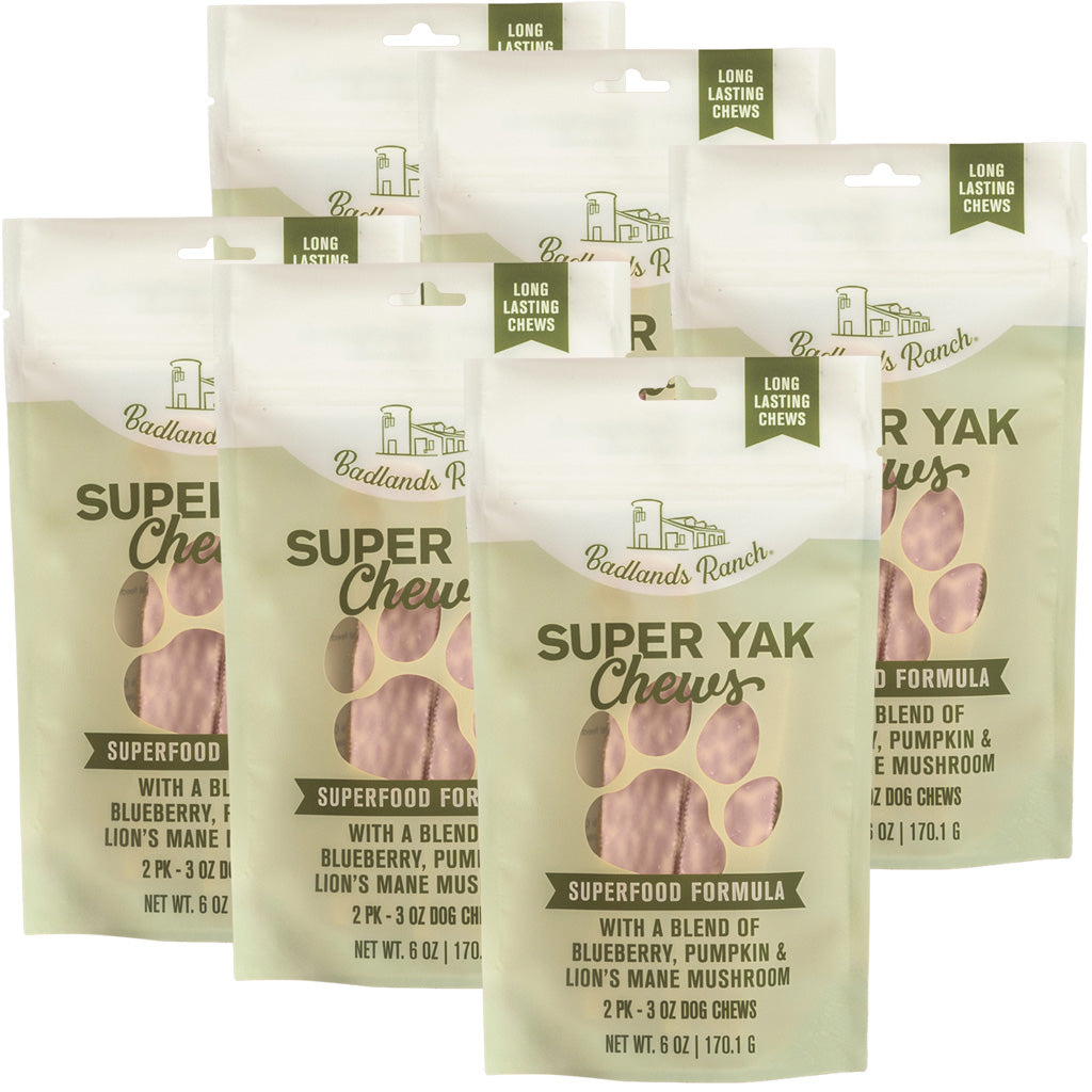 Badlands Ranch Superchew Superfood Formula Dog Chews, Medium, 3-oz, 2-count