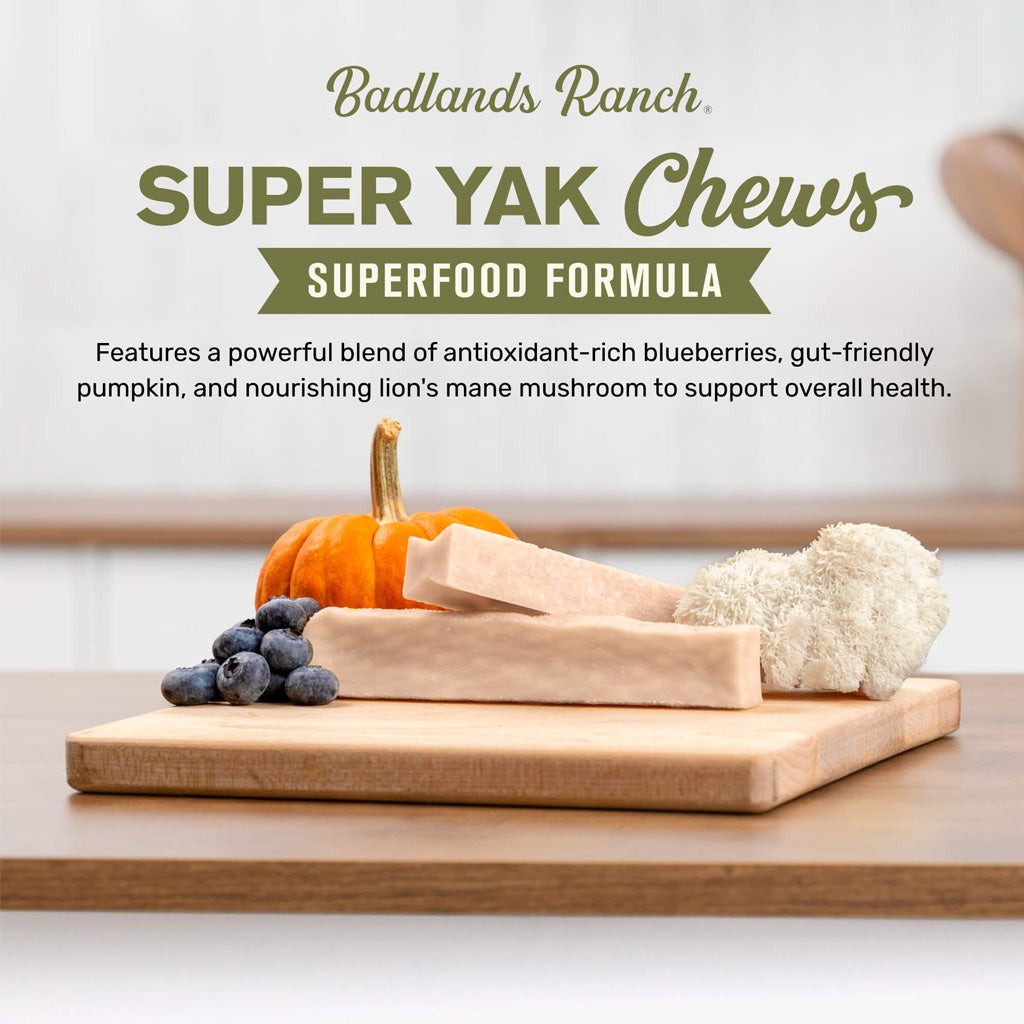 Badlands Ranch Superchew Superfood Formula Dog Chews, Small, 1-oz, 5-count