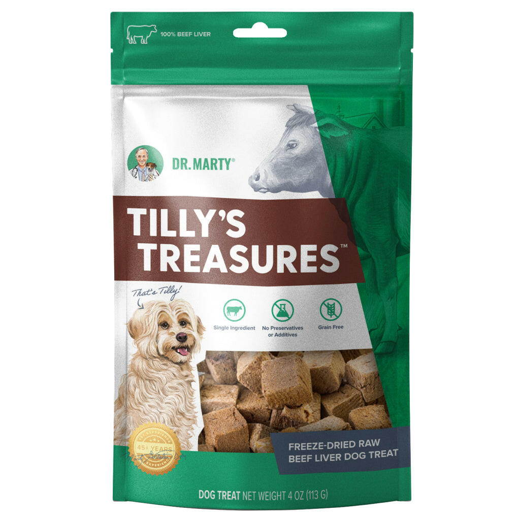 Dr. Marty Tilly's Treasures Freeze-Dried Beef Liver Dog Treats, 4oz