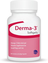 Ceva Derma-3Omega-3 Fatty Acid & Vitamins for Small Dogs (60 soft gels)
