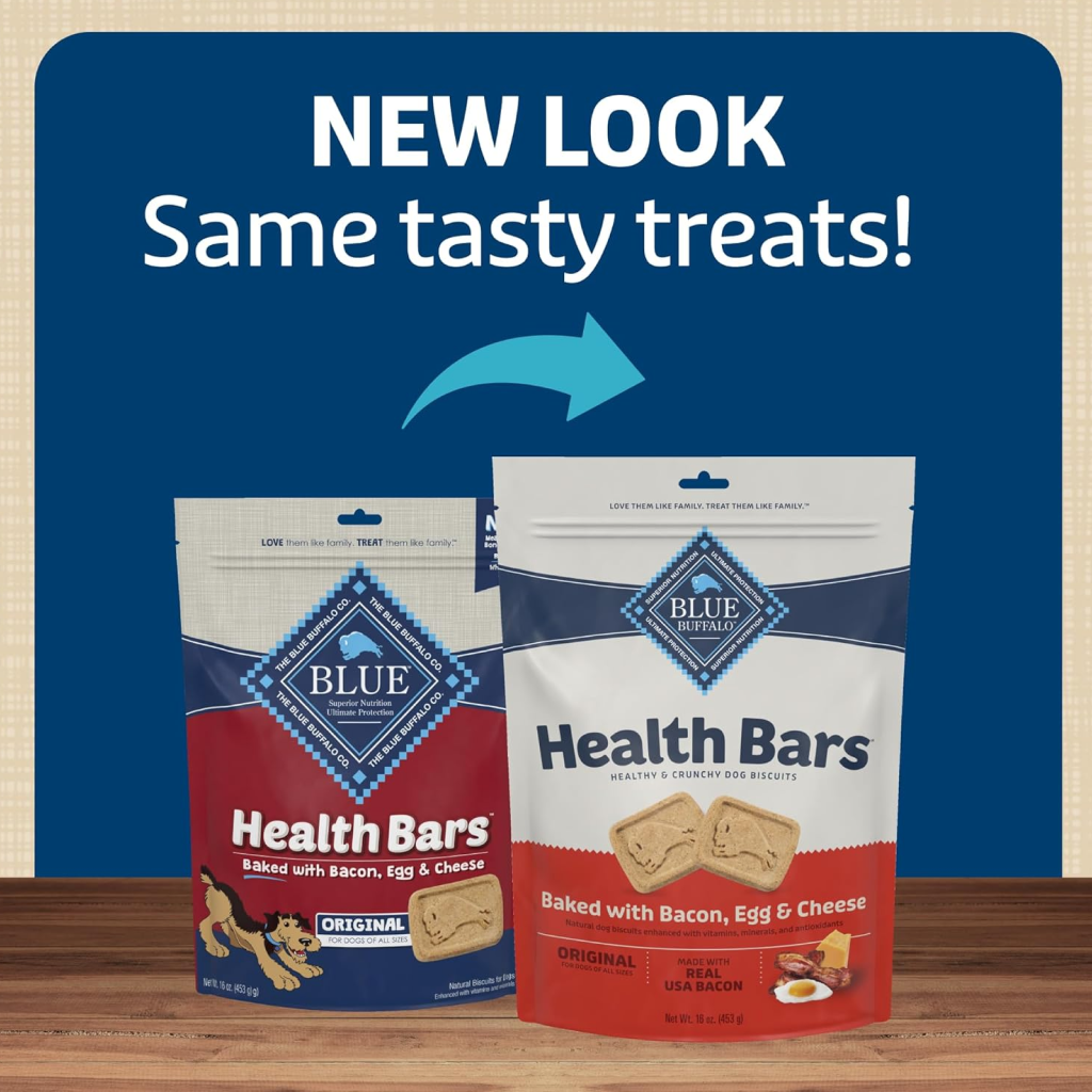 Blue Buffalo Health Bars Bacon, Egg & Cheese Biscuits for Dogs