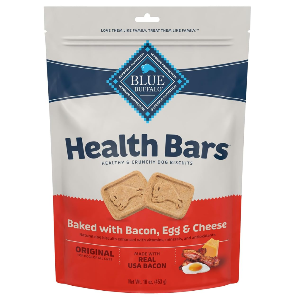 Blue Buffalo Health Bars Bacon, Egg & Cheese Biscuits for Dogs