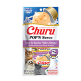 Inaba Churu Pop'n Serve Tuna & Bonita Flakes Recipe Grain-Free Lickable Cat Treats, 1.2-oz cup