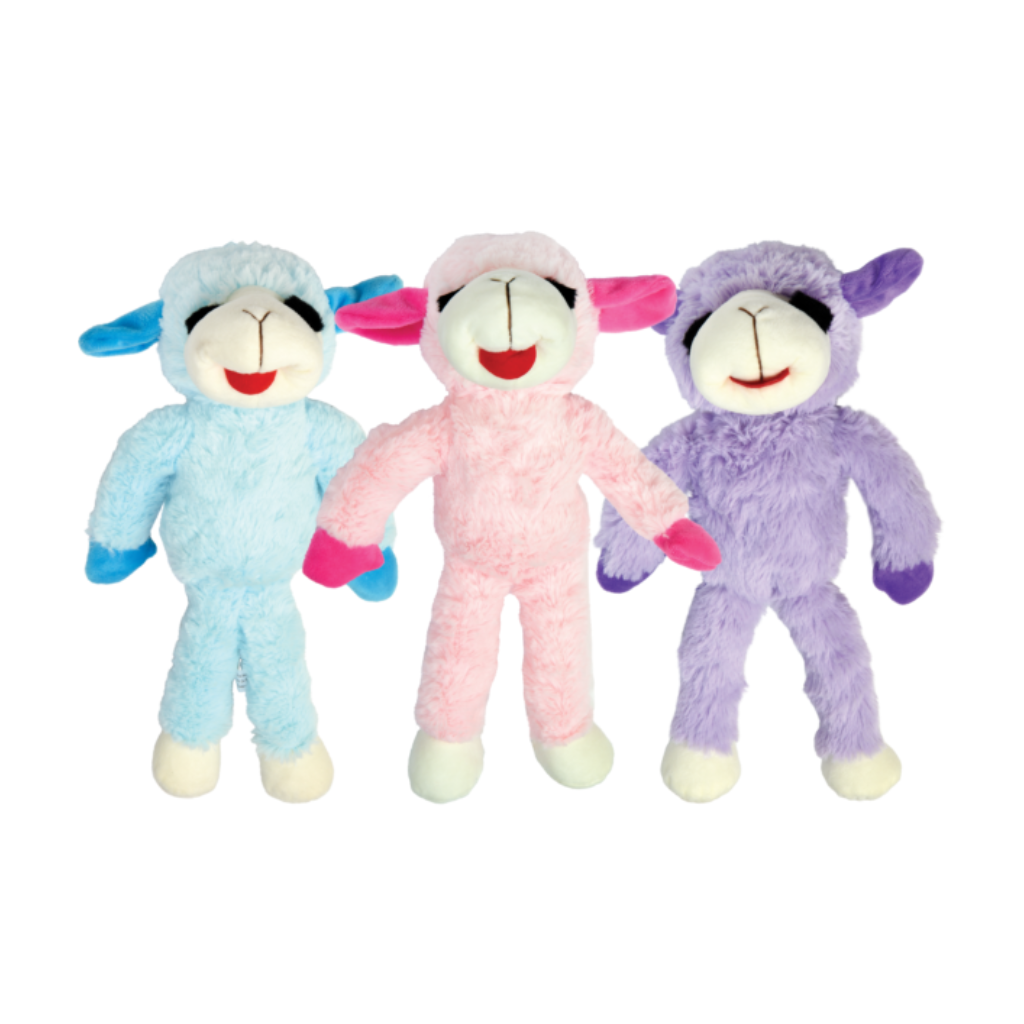 Floppy Lamb Chop Plush Dog Toy, Assorted Colors
