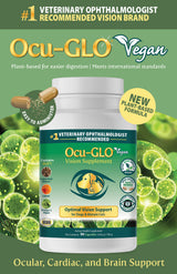 Ocu-GLO Vegan Vision Supplement for Dogs & Mature Cats, 90-capsules