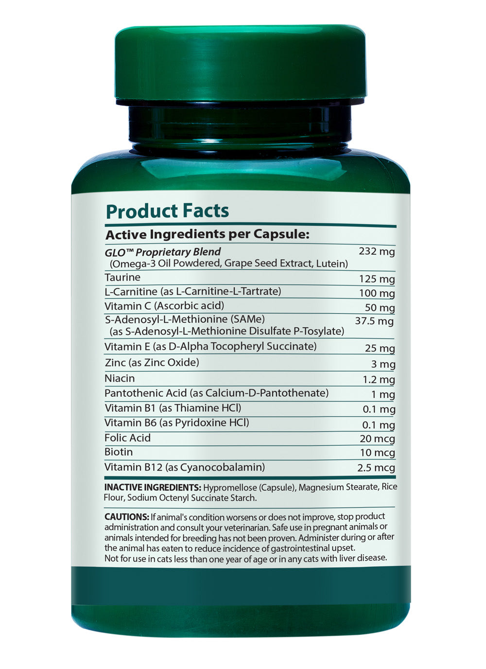 Ocu-GLO Vegan Vision Supplement for Dogs & Mature Cats, 90-capsules