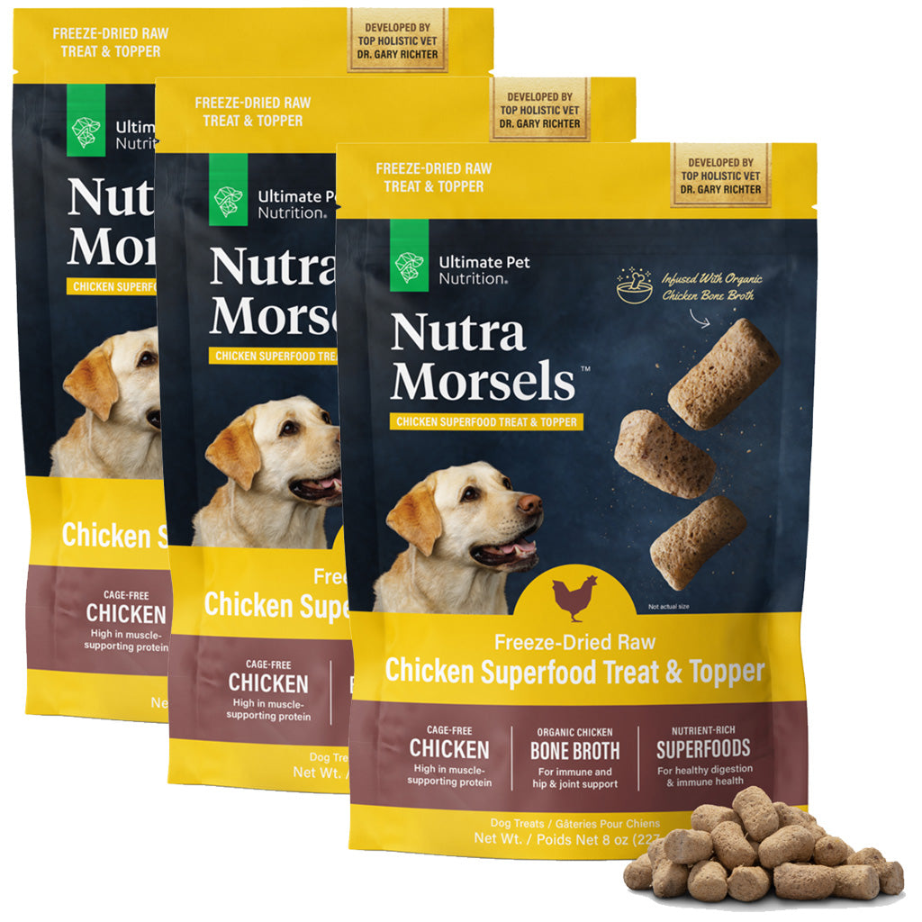 Ultimate Pet Nutrition Nutra Morsels Superfood Treat & Topper Freeze-Dried Raw Dog Treats
